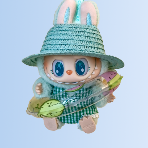 Labubu Minty Pool Day Set – Polka Dot Edition (3 Items)