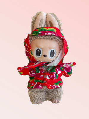 Labubu Red Blossom Jacket Set – Chinese Unc Inspired
