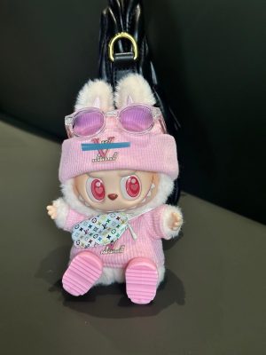 Labubu Pink Streetwear Luxury 5-Piece Outfit Set – Edition for 17cm Figures